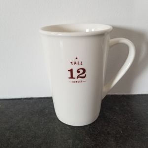 Starbucks 12 oz Tall Mug White 2010